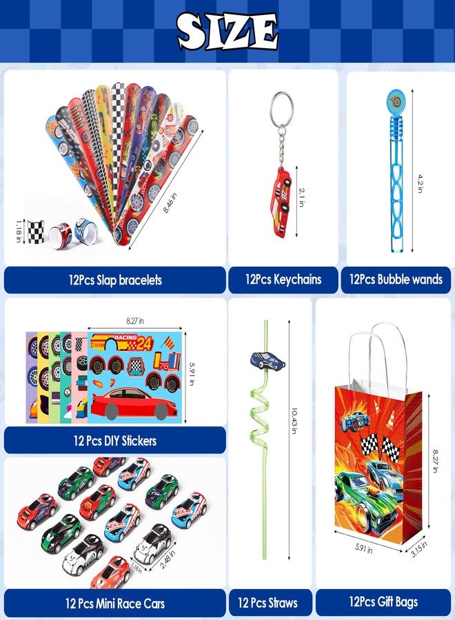 Vanblue Race Car Party Favors Hot Car Themed Birthday Party Decoration Racing Party Supplies Gift for Boy Kids Treat Gift Bags Stuffers Pinata Filler Classroom Rewards - Image 3